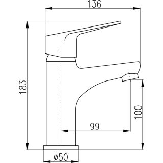 Смеситель для раковины Rav Slezak Victoria VI226.5 хром